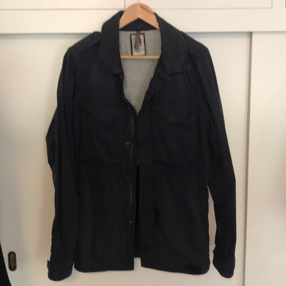 Navy military style coat